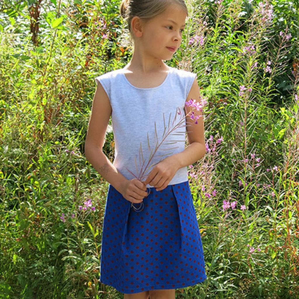Papierschnittmuster Kleid mit Tulpenrock Sally Gr. 98-152
